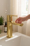 Shiny Gold Larancia Sink Mixer Gold Sink Mixer Gold Faucet - 4