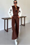 Women's Modal Fabric Side Stripe Garnished Tracksuit Set - 3