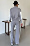 Women's Modal Fabric Side Stripe Garnished Tracksuit Set - 8