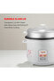 Rice Cooker With Glass Lid 2.2L | Non-Stick Pot, Cook & Keep Warm Functions, - 2