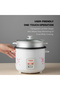 Rice Cooker With Glass Lid 2.2L | Non-Stick Pot, Cook & Keep Warm Functions, - 5