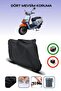 Black Apachi Beauty 50 Motorcycle Canvas Rear Bag Compatible