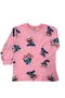 Pink Stitch Patterned 100% Cotton Girls' Pajama Set - 3