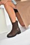 V654070401 Brown Genuine Leather Nubuck Women's Boots - 2