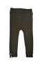 Button Detailed Ribbed Kids Knitwear Leggings - 8