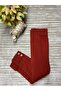 Button Detailed Ribbed Kids Knitwear Leggings - 8