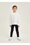Button Detailed Ribbed Kids Knitwear Leggings - 6