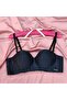 Women's Laser Cut Seamless Padded Striped Underwire-Free Bra - 4
