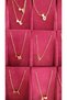 Steel letter heart pendant necklace, stainless steel, tarnish-resistant, gold, stylishly detailed gift necklaces, gold. - 7