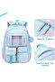 Kids Blue and Pink School Backpack - 2