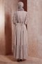 Striped Balloon Sleeve Dress 44546 - 3