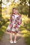 Girl's Raincoat Pink Green Floral 9260 - 2