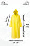 Yellow Unisex Eva Fabric Water Windproof Adult Raincoat - 3