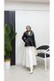 Zippered Pocket and Lace-Up Waist Coat 62633 - 5