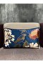9372-dark blue Rectangular Throw Pillow - 4