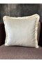 Imported Silk Velvet CREAM Color TASSELED KIRLENT CASE 43x43cm - 5