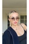 Brown Glass Patterned Framed Women's Sunglasses Ae2109c27