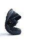 Lightweight and Flexible Design Genuine Nubuck Leather Rubber Laced Men's Black Casual Shoes - 5