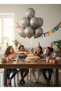 Set of 20 Metallic Silver Balloons 12 Inch (30 cm) |   Helium Compatible, Party and Decoration Balloon - 7