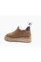 Genuine Suede Leather Camel Color Women's Boots with Fur Inside - 2