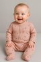 Baby Girl Booties Jumpsuit Tulip Printed Thin Seasonal Front Snap Fastener 100% Cotton Newborn 1-3-6 Months