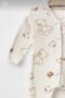 Tulum with Booties, Bear Print, Thin, Seasonal, Front Fastening, 100% Cotton, Newborn, 1-3-6 Months - 2