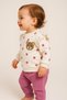 Baby Girl/Child Polka Dot Punch Teddy Bear Shoulder Snap Baby Set 2 Piece Top and Bottom Seasonal 3-6-9-12Months - 2