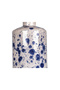 Navy Blue/White Color Polka Ceramic Lampshade - Navy Blue Headboard - 4