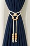 Handmade 1Pc Curtain Tieback Curtain Buckle Decorative Curtain Holder Accessory with Beaded Ring