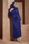 BUTTON DETAILED SATIN DRESS 44429 - 4