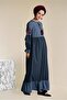 Embroidered and Tasseled Dress 4605 - 3