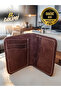 Genuine Leather Men's Wallet Lucen Model Hand-Stitched Premium Card Holder Genuine Leather - 7