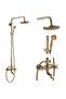 Three-function shower column, antique bronze, TRENDY S - 3