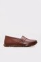 Genuine Leather Women's Daily Casual Shoes Brown Slip-On Laceless Inside and Outside Leather 864Za101 - 2
