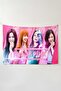 Black Pink Wall Hanging – Music Themed, High-Quality Fabric, Tapestry Wall Carpet - 2