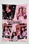 Black Pink Wall Hanging – Music Themed, High-Quality Fabric, Tapestry Wall Carpet - 2