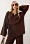 Lace-Up Kimono Pants Double Knitwear Set - 3
