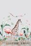 Safari World Natural Life Flamingo Safari Wall Sticker Set - 4