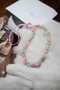 Turquoise Teddy Bear Heart Detailed Beaded Phone Charm - 6