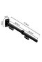 Double Wall-Mounted Foldable Clothes Hanger Rack Black - 3