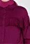 TUNIC WITH BUTTONED CUFFS AND RUFFLE DETAIL 43895 - 4