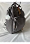 Gray Mother Baby Care Bag |   Liquid Proof, Thermos, Multi-Compartment Backpack - 3