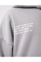 Girl's Printed Oversize Winter Tracksuit Set Boy's Rock Gray - 5