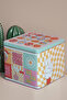 Home 3.8 L Colorful Printed Square Metal Storage Box - 165X165X140 mm