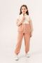 6-9 Years Old Butterfly Girl Cardigan Set -Light Brick- - 3