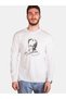 Unisex Cotton Pack Standard Cut Crew Neck Long Sleeve Black Ataturk Printed T-Shirt