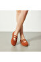 Genuine Leather Women's Tile Suede Ballerinas - Handmade Comfortable Daily Shoes - 4