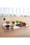 3-Piece Clear Acrylic Decorative Serving Tray Set | Durable Multi-Purpose Rectangular Organizer - 4