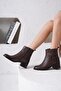 Varvara İnna Women's Genuine Leather Heeled Boots