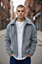 Lined Zippered Oversized Plush Coat